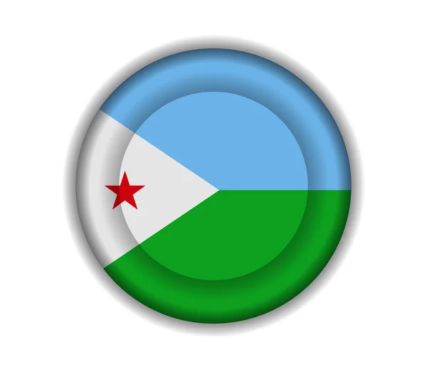 Флаги кнопок Джибути — стоковый вектор