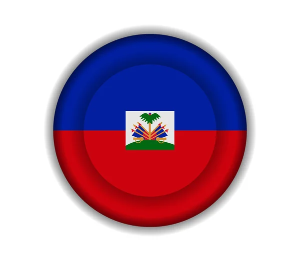 Κουμπί σημαίες Αϊτή — Διανυσματικό Αρχείο