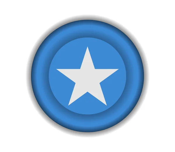 Drapeaux bouton somalie — Image vectorielle