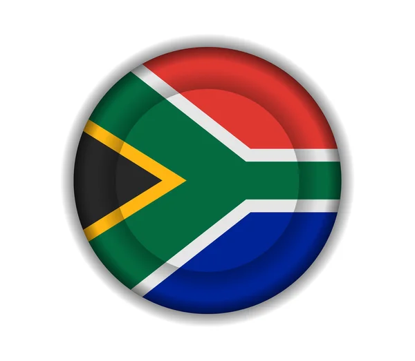 Knop vlaggen Zuid-Afrika — Stockvector