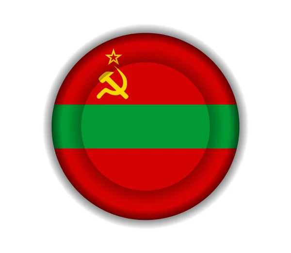 Κουμπί σημαίες Υπερδνειστερία — Διανυσματικό Αρχείο