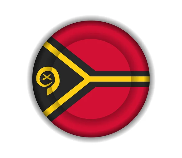 Banderas de botón vanuatu — Vector de stock