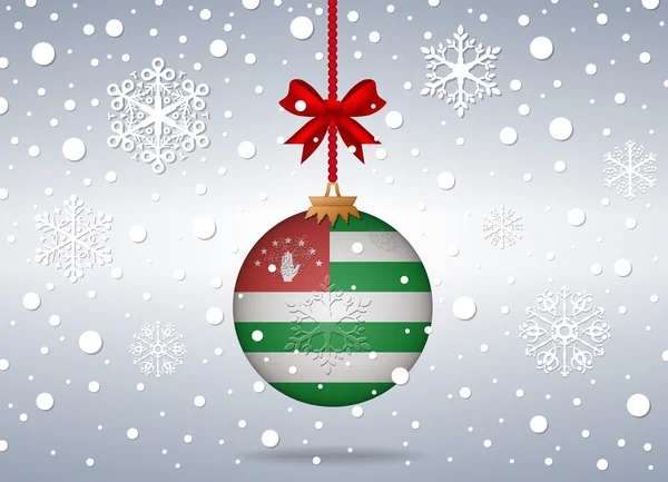 Fond de Noël abkhazie — Image vectorielle