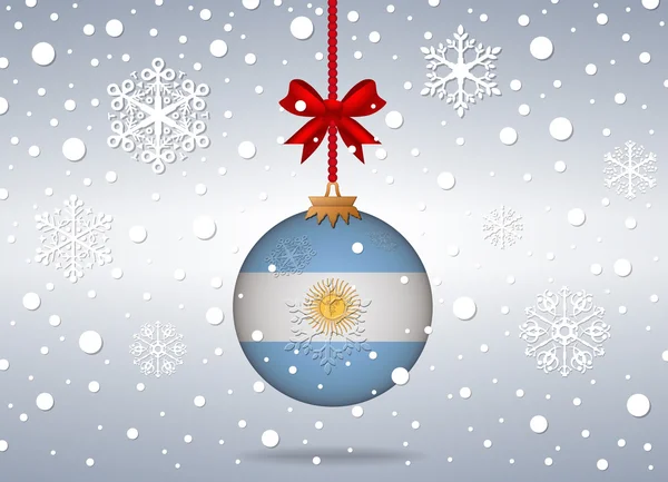 Fond de Noël argentine — Image vectorielle