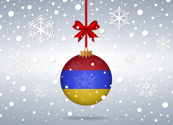 Christmas background armenia — 图库矢量图片