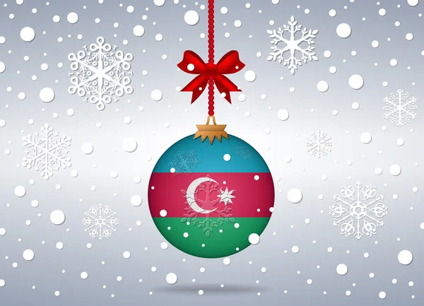 Рождественский фон azerbaijan — стоковый вектор