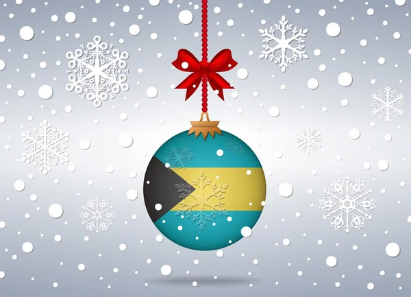 Christmas background bahamas — Stockvector