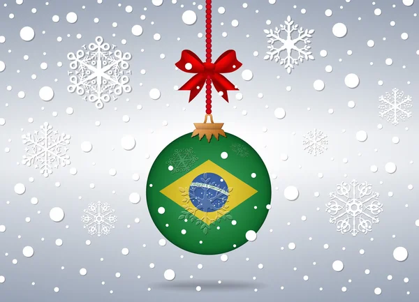 Christmas background brazil — ストックベクタ