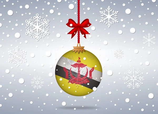 Christmas background brunei — Stock Vector