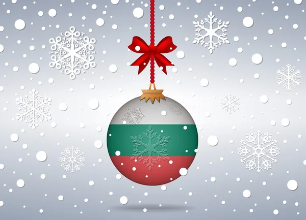 Christmas background bulgaria — ストックベクタ