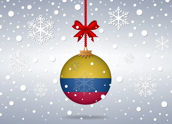 Christmas background colombia — 图库矢量图片