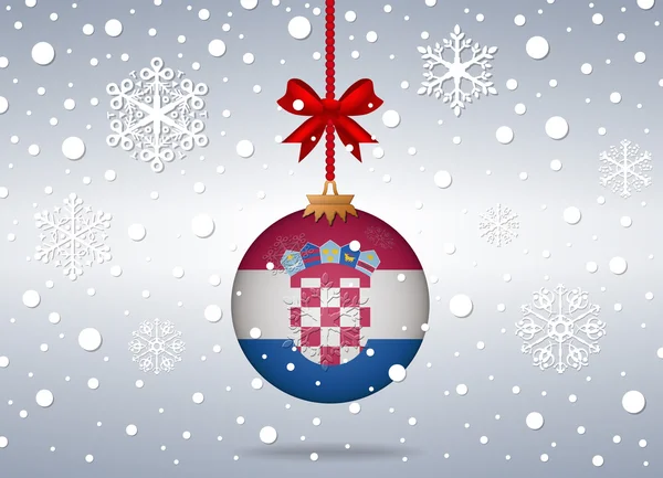 Christmas background croatia — Wektor stockowy