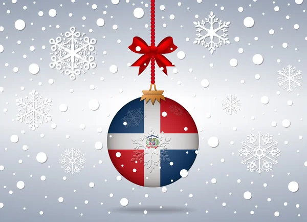 Christmas background dominican rep — Stockvector