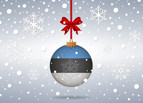 Christmas background estonia — Stock vektor