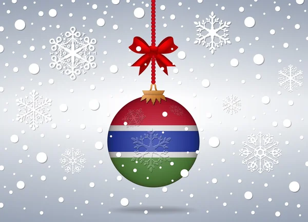 Christmas background gambia — ストックベクタ