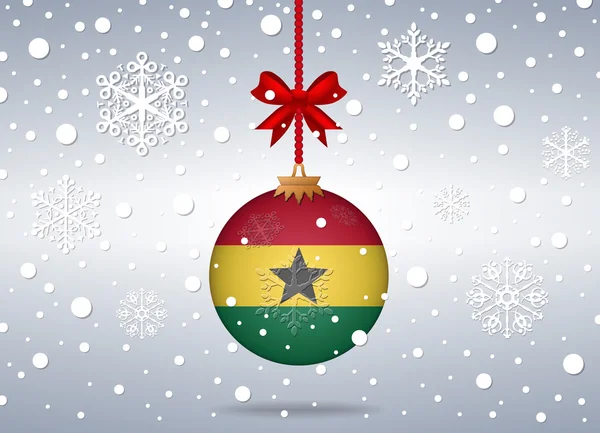 Natal fundo ghana —  Vetores de Stock