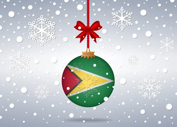 Christmas background guyana — Stock Vector