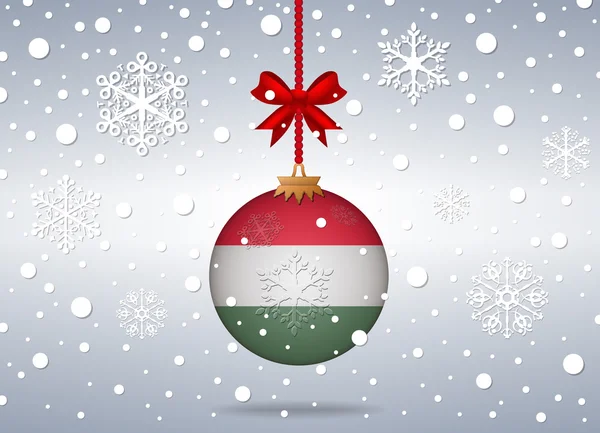 Fondo de navidad hungary — Vector de stock