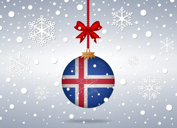 Noël fond iceland — Image vectorielle