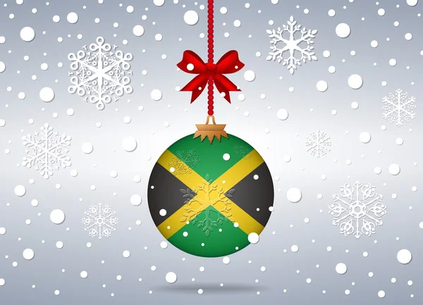 Fondo de Navidad jamaica — Vector de stock