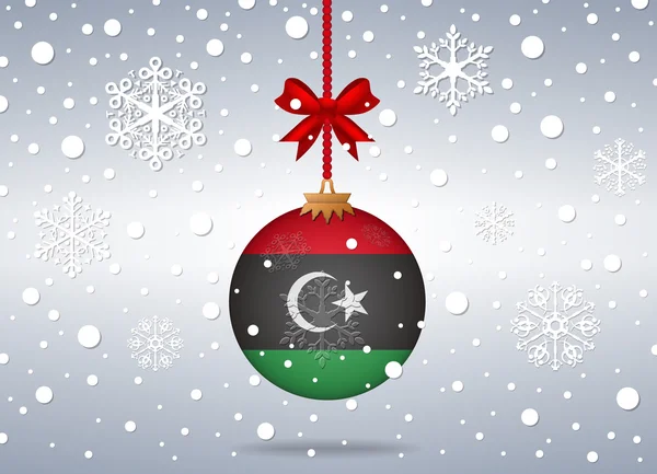 Christmas background libya — ストックベクタ