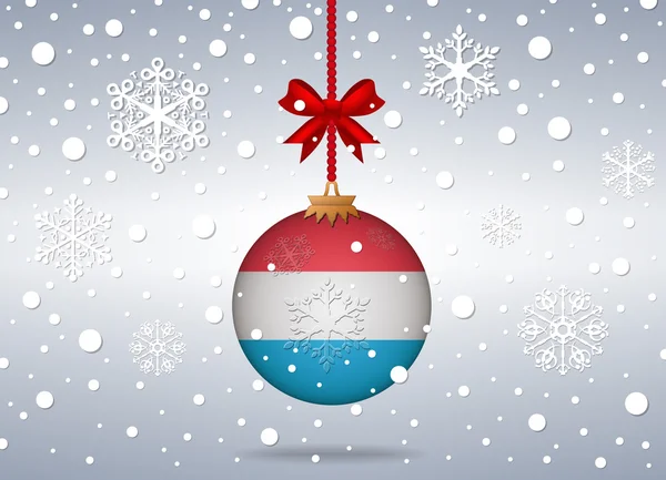 Christmas background luxembourg — 图库矢量图片