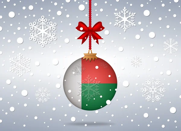 Fond de Noël madagascar — Image vectorielle
