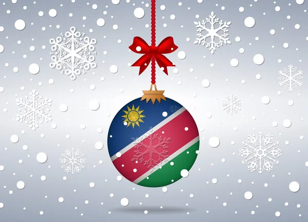 Weihnachtlicher Hintergrund namibia — Stockvektor