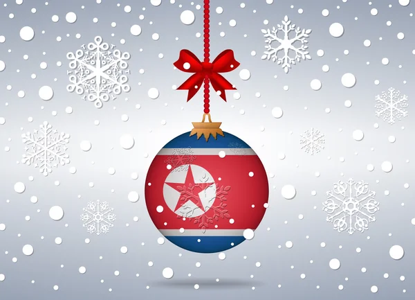 Fondo navidad Corea del Norte — Archivo Imágenes Vectoriales