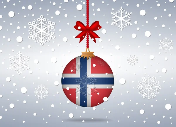 Natal fundo norway — Vetor de Stock