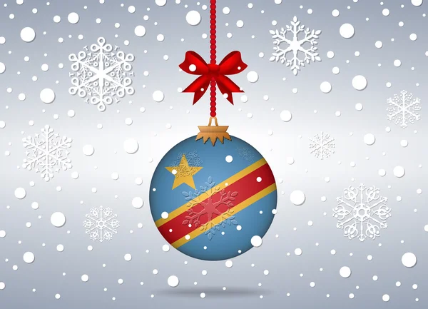 Christmas background republic congo — Stockvector