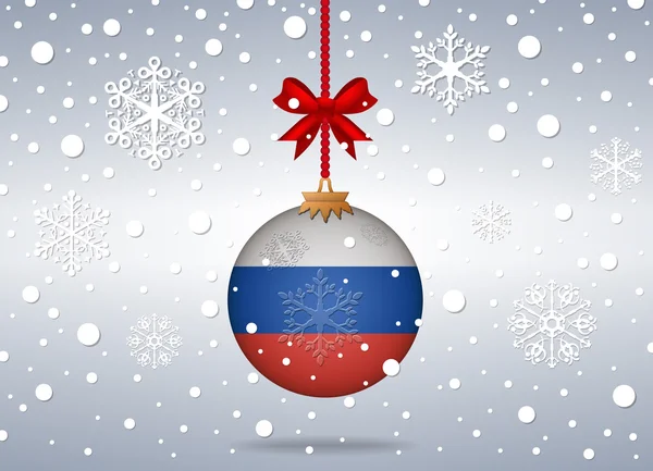 Christmas background russia — 图库矢量图片