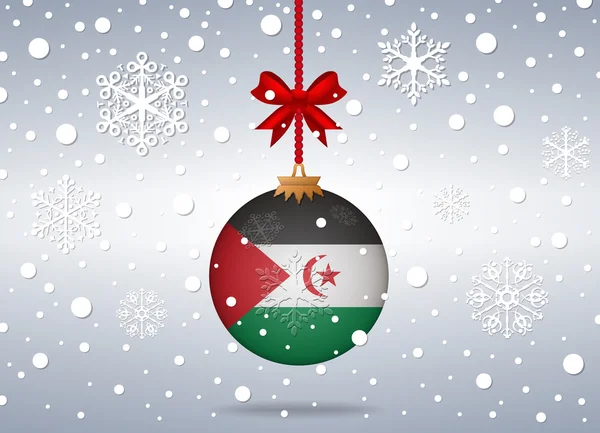 Christmas background sahrawi — Stockvector