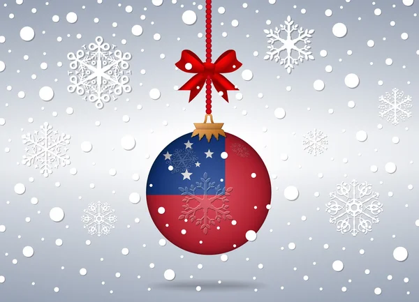 Fond de Noël samoa — Image vectorielle