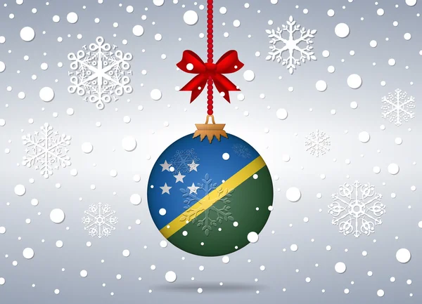 Christmas background solomon islands — ストックベクタ