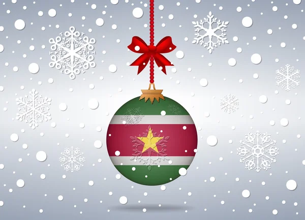 Christmas background suriname — Stockový vektor