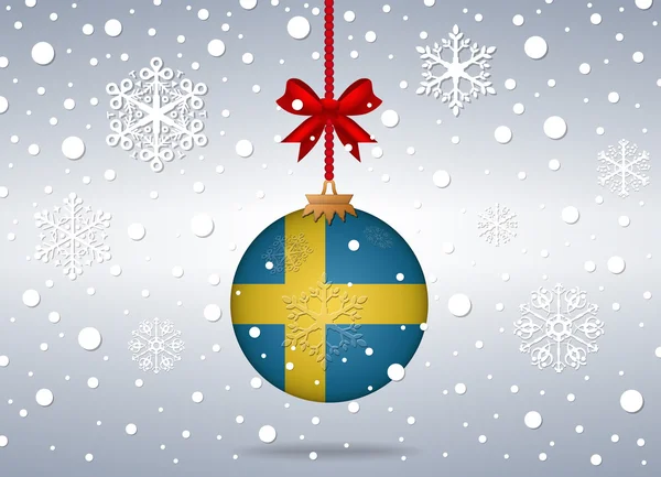 Natal fundo sueco — Vetor de Stock