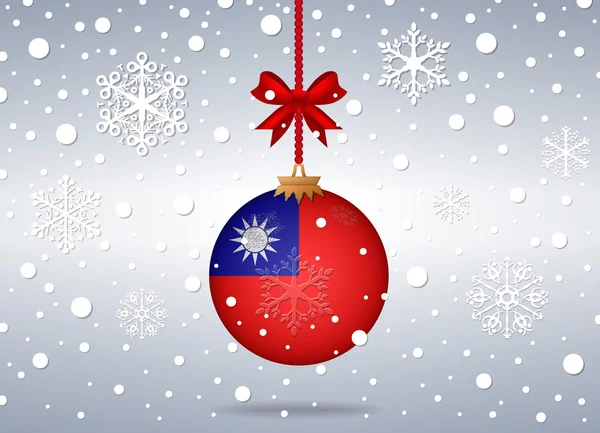 Fond de Noël taiwan — Image vectorielle