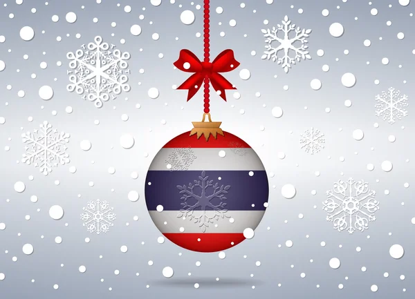 Weihnachten Hintergrund Thailand — Stockvektor