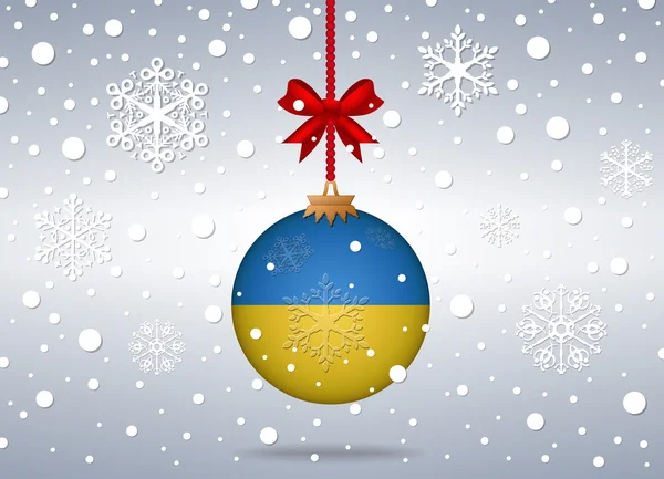 Fond de Noël ukraine — Image vectorielle