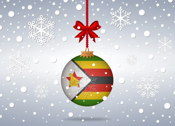 Kerstmis achtergrond zimbabwe — Stockvector