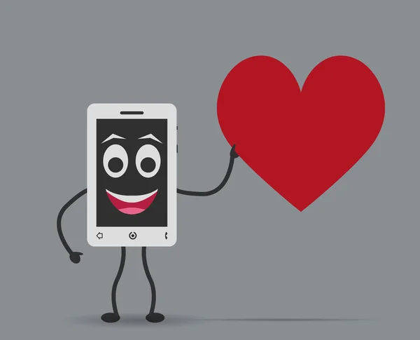 Love mobile phones — 스톡 벡터