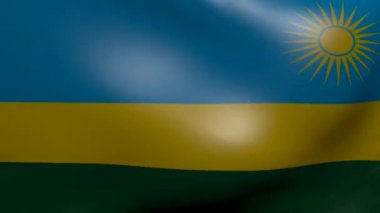 Ruanda güçlü Rüzgar bayrağı