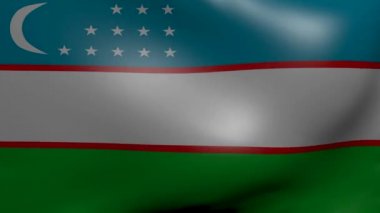 Uzberkistan güçlü Rüzgar bayrağı