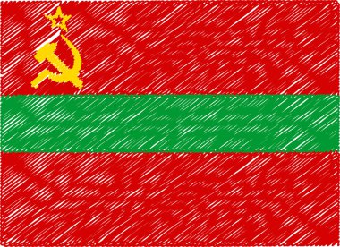 transnistria flag embroidered zigzag