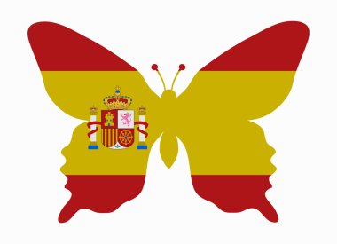 İspanya bayrağı kelebek