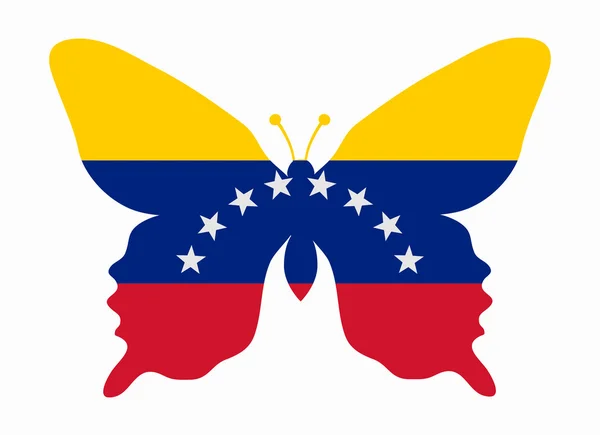 Venezuela-Fahnenschmetterling — Stockvektor