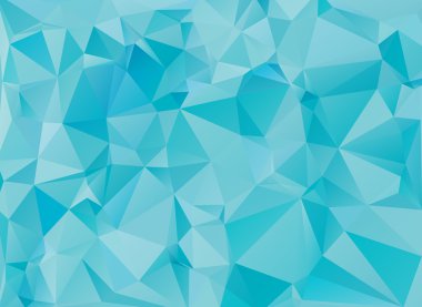 düşük Poli açık mavi renkli