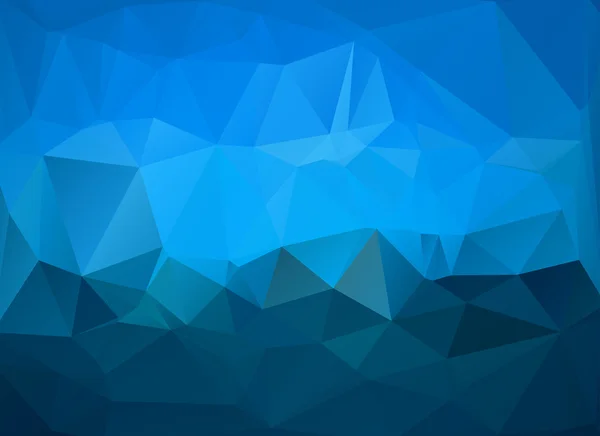 Bajo polivinílico mar y azul cielo fondo — Vector de stock