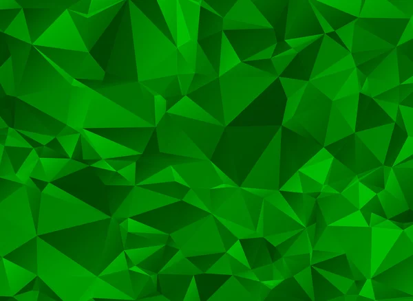 Låga poly grön bakgrund — Stock vektor